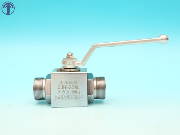 QJH high pressure ball valve - external thread connection QJ