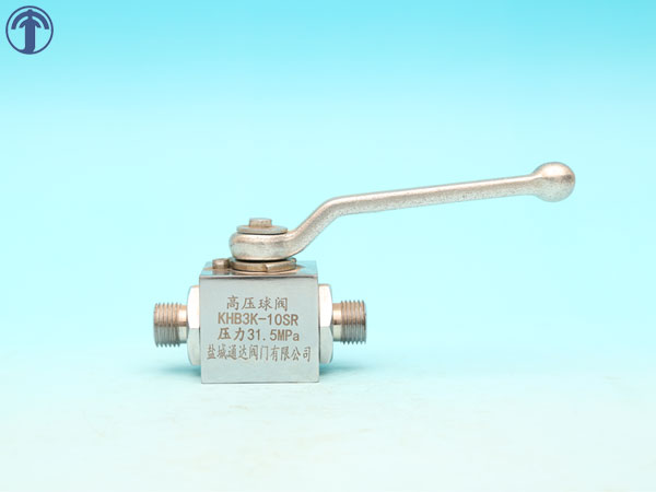 KHB3K (BK3) type three-way high pressure ball valve - DIN235